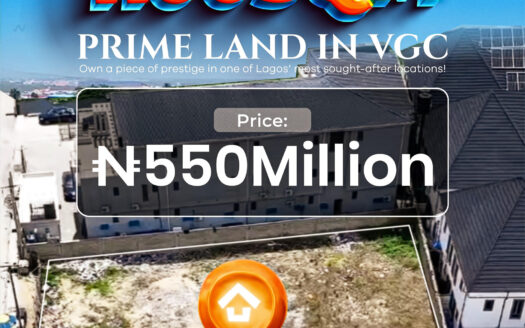 1100SQM PRIME LAND IN VGC, LEKKI